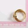 Heavy Tanzanite ring gold plated on sterling silver Image 5
