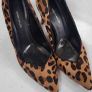 KAREN MILLEN Ella Leather Leopard Print High Heels Sz 7 (Fit 7-7.5UK) - Rrp 175 (New) Image 10