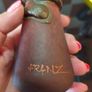 Franz Caffrey Rare Handcrafted Art Nouveau Bud Vase with Copper Snake or Flower Design Image 4