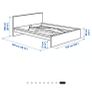 IKEA Malm double bed frame black/ brown Image 5