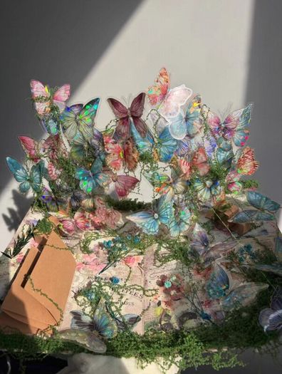 Handmade 3D Butterfly PopUp Book