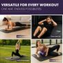 Yoga Mat Multi-Purpose Extra Thick Foam Exercise Mats  Ideal Floor Mat for Pilates, Stretching, Resistance Workout & Therapy Home & Gym Equipment Accessory Image 8