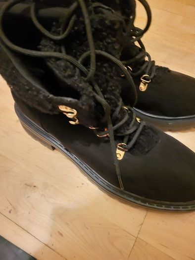 Ideal for Autumn Ladies black ankle boots  size 8 brand new