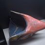 Vintage Hand Carved Painted Wooden Bird Demon Mask Folk Art 33cm Image 8
