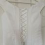 2 Piece Wedding Dress with adjustable corset and embroidered flowersSize 8 Image 6