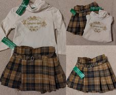 Benetton Baby Skirt and top, New With Tags