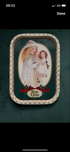 vintage Christmas tray