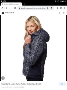 Green Lamb - Puffer Jacket - Navy White - UK 8 - BNWT RRP 99.95