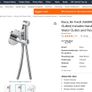 Roca BE FRESH - Wall-mounted bidet shower set with mixer tap wall bracket, chrome finish Image 4