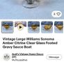 Vintage  Williams Sonoma Amber Glass Image 2