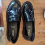 Black leather Schuh shoe uk8 Image 2