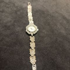 Vintage Sterling Silver 925 Marcasite WATCH  Art Deco Style