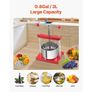 0.8 Gal/3L Fruit Wine Press, 2 Stainless Steel Barrels, Manual Juice Maker, Cider Apple Grape Image 4