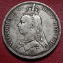 1889 Queen Victoria Silver Crown coin Image 5