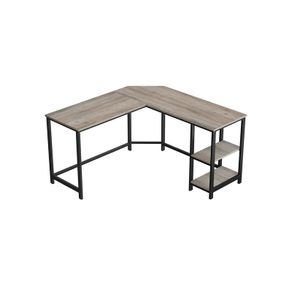 L-Shaped Computer Desk, 138 x 138 x 76 cm, Corner Desk with 2 Shelves, Space Saving Office Table, Gaming, Home Office, Easy Assembly,