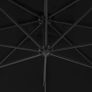 Cantilever Umbrella with Steel Pole 250x250 cm Black Image 2