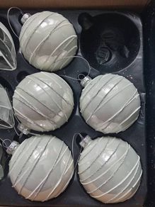 Christmas glass baubles