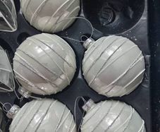 Christmas glass baubles