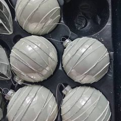 Christmas glass baubles