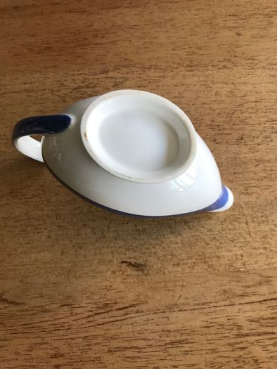 Vintage Blue and White sauce boat