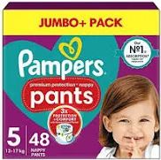 Pampers size 1x5 and 3x6 nappy pants boxes - unopened