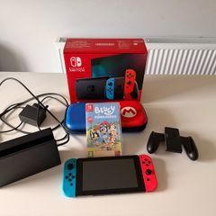 Nintendo switch with Bluey game