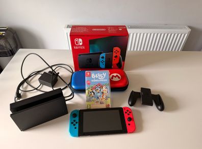 Nintendo switch with Bluey game