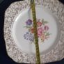 PLATE - Vintage - Tunstall - Chintz Square Floral Image 5