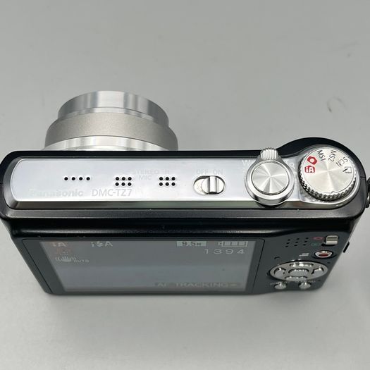 Panasonic Lumix DMC-TZ7 10.1MP Digital Camera Black with Silver Lens