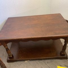 Mid-century Solid Oak Coffee Table