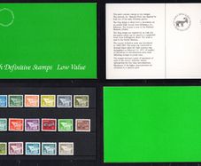 1982 Ireland Gerl Definitive Stamps Low Value Presentation Pack with Litho values to 24p mint never hinged (MNH)