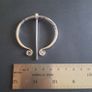 Celtic Penannular Brooch Viking Cloak Pin Celtic Knot, Fibula Brooch, Celtic and Viking Jewelry Image 7