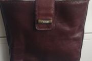 Vintage Tula Dark Brown Leather Crossbody Bag