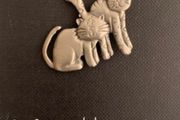 Chelsea Pewter Cat Brooch