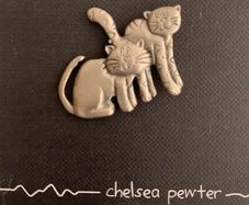 Chelsea Pewter Cat Brooch
