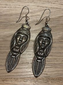 Vintage Large Ethnic Earrings