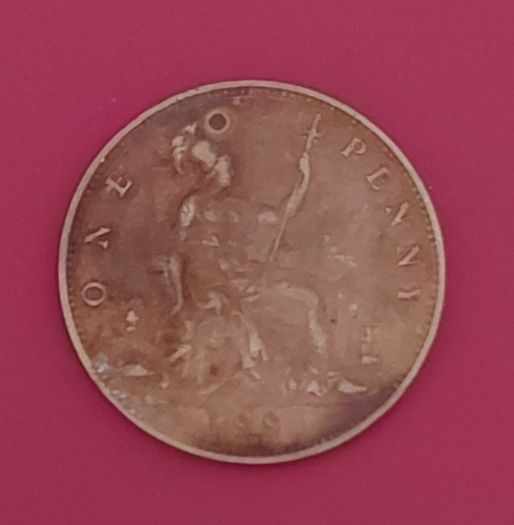 England 1881 "H" One Penny Coin In Extremely Fine Condition