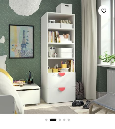 Bookcase with 2 drawers