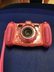 Kiddi zoom kids camera pink with games