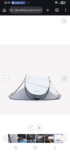 3 man pop up fresh and black 2 second tent