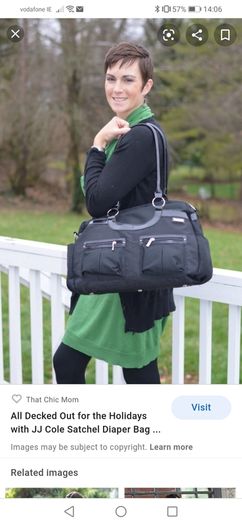 jj cole satchel bag changing bag, mat, hooks