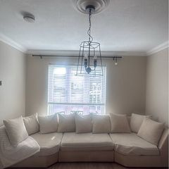 Sofa and footstool