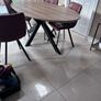 Contemporary Oval Dining Table and 4 chairs Image 4