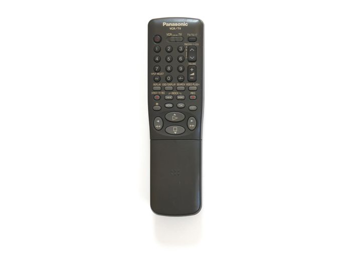 Genuine Panasonic VEQ2214 Charcoal TV/Television VCR/Video Recorder/Player Remote Control/Controller