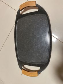 non stick griddle with wooden handles