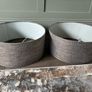 Grey fabric lampshade Image 2