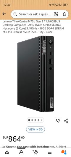 Lenovo ThinkCentre M75q Gen 2