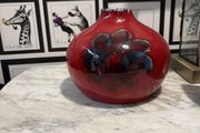 glazed vase