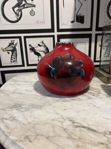 glazed vase