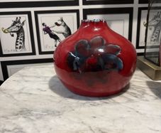 glazed vase